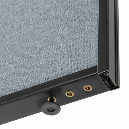 Global Industrial 60-1/4W x 72H Office Partition Panel, Blue 238640BL